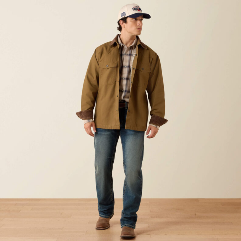 Ariat Men's Retro Canvas Shirt Jacket - Kangaroo-2