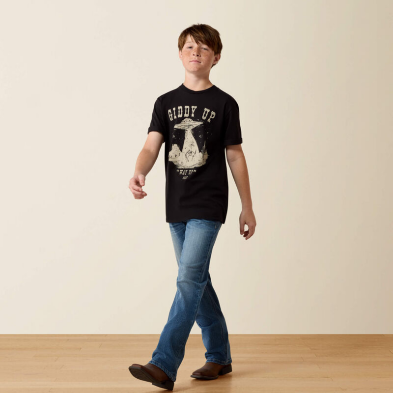 Ariat Youth Cowboy Way Up T-Shirt - Black-2