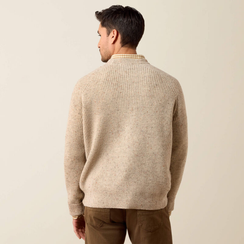 Ariat Men's Heddon Sweater - Oatmeal Heather-1