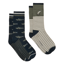 Joules Men's Kingsbury 2 Pack Socks - Khaki Fish