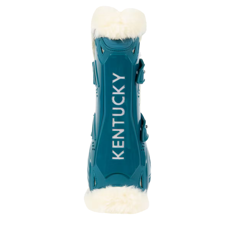 Kentucky Vegan Sheepskin Tendon Boots Bamboo Shield - Emerald-2