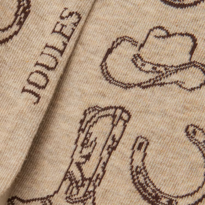 Joules Ladies Everyday 2 Pack Socks - Brown/Neutral Rodeo-2