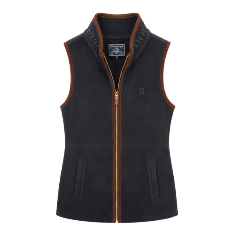 Holland Cooper Country Longline Fleece Gilet - Ink Navy-2