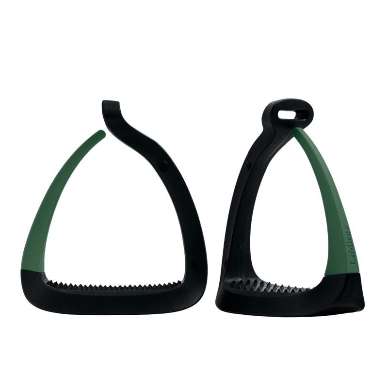 LeMieux VectorFlex Stirrup Arms - Hunter Green-2