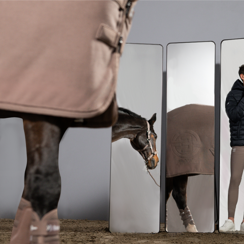 Eskadron Double Fleece Sweat Rug Dynamic AW26 - Powder Taupe-4