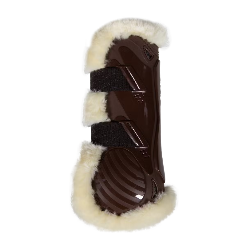 Kentucky Vegan Sheepskin Tendon Boots Bamboo Shield - Brown-1