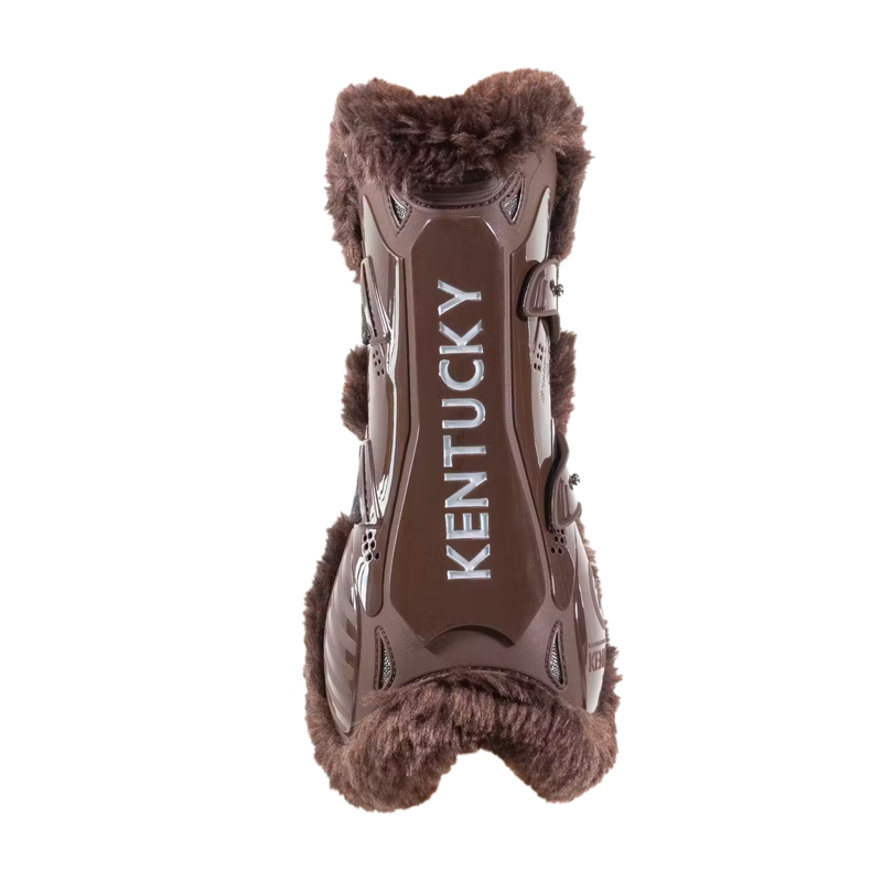 Kentucky Vegan Sheepskin Tendon Boots Bamboo Shield - Brown/Brown-2