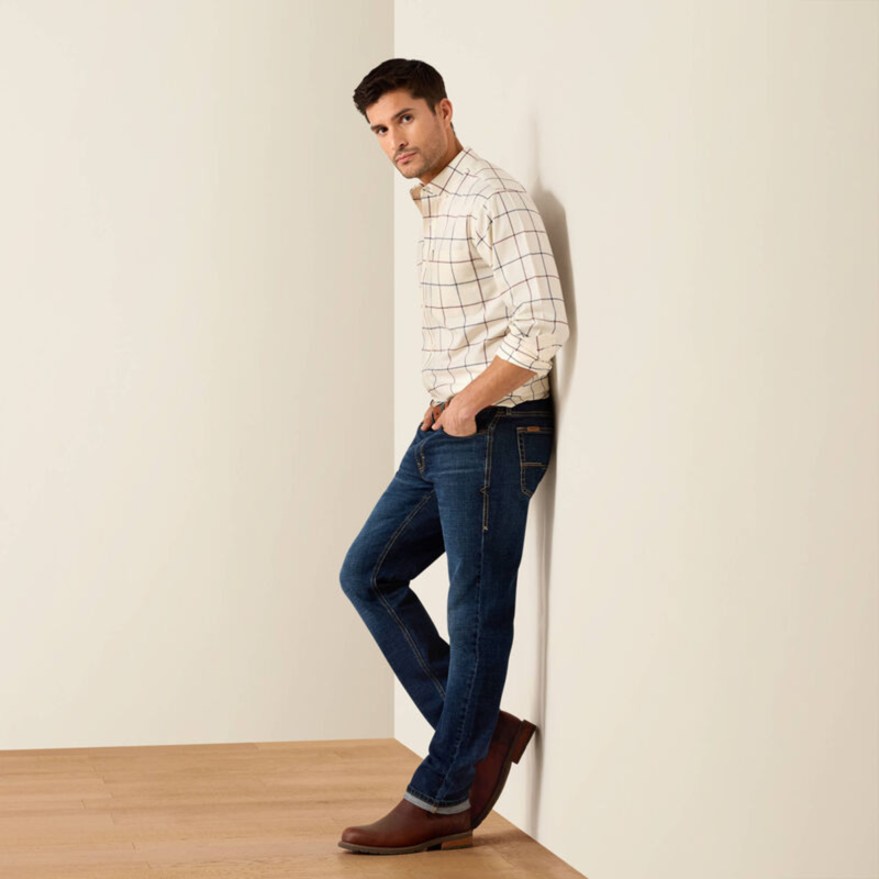 Ariat Men's Clement Shirt - Antique White Plaid-2