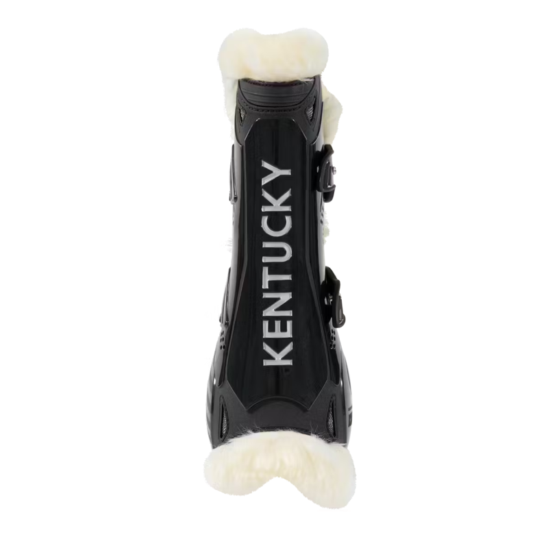 Kentucky Vegan Sheepskin Tendon Boots Bamboo Shield - Black-2