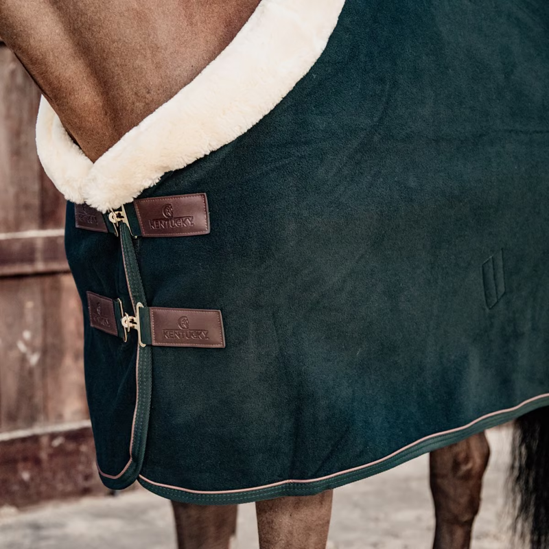 Kentucky Heavy Fleece Show Rug - Pine Green-2
