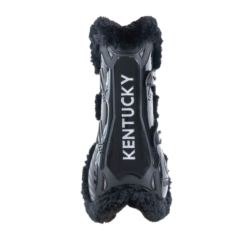 Kentucky Vegan Sheepskin Tendon Boots Bamboo Shield - Black/Black-2