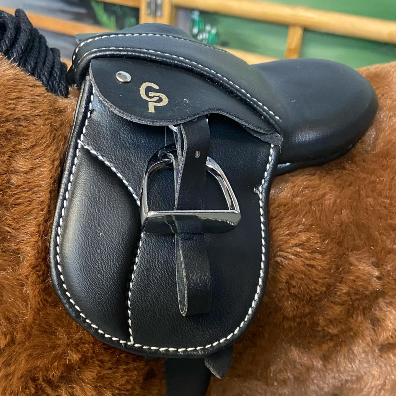Crafty Ponies Pu English Tack Set - Black-2