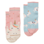 Joules Girls' Neat Feet 2 Pack Socks - Pink Unicorn