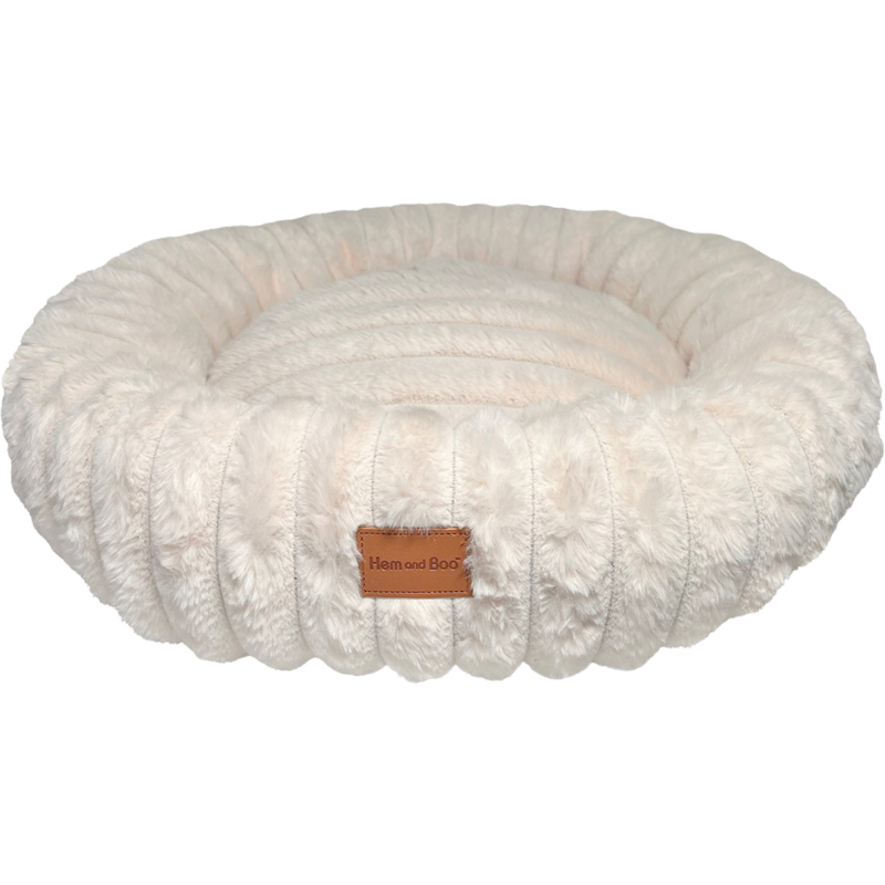 Hem and Boo Luxury Super soft Plush Round Bed 50cm - Assorted-2