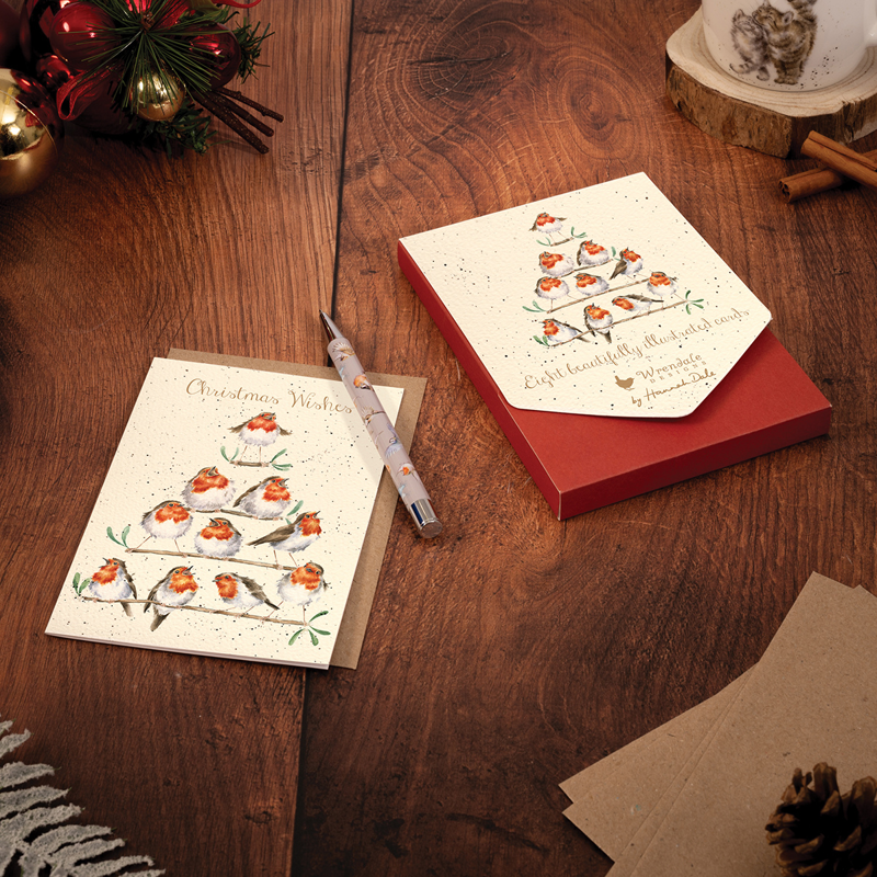 Wrendale Designs 'Rockin Robins' Card Pack-2