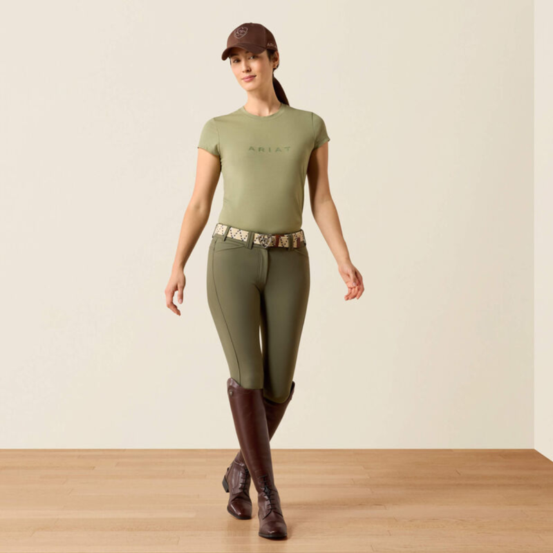 Ariat Women's The Logo T-Shirt - Oil Green-2