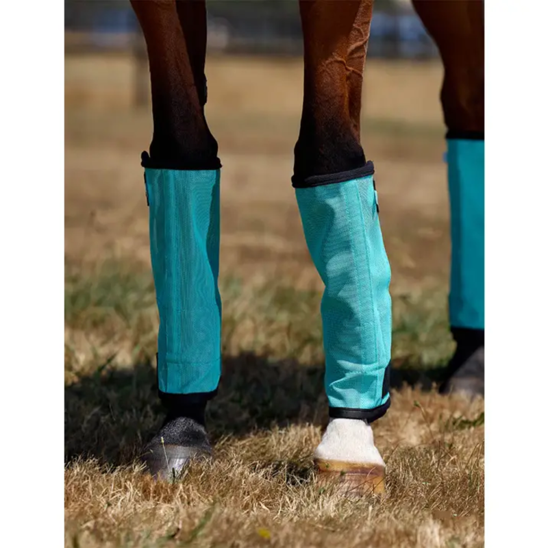 WeatherBeeta ComFiTec Dura-Mesh Fly Wraps - Turquoise/Black-2