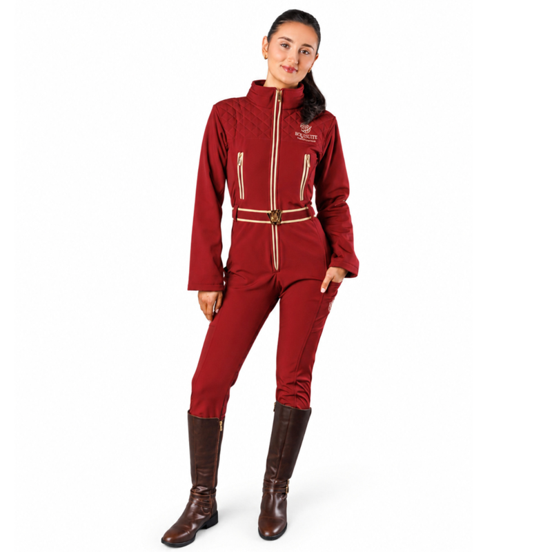 EQUISUIT Maple Blaze Diamond Edition Equestrian Suit - Burgundy
