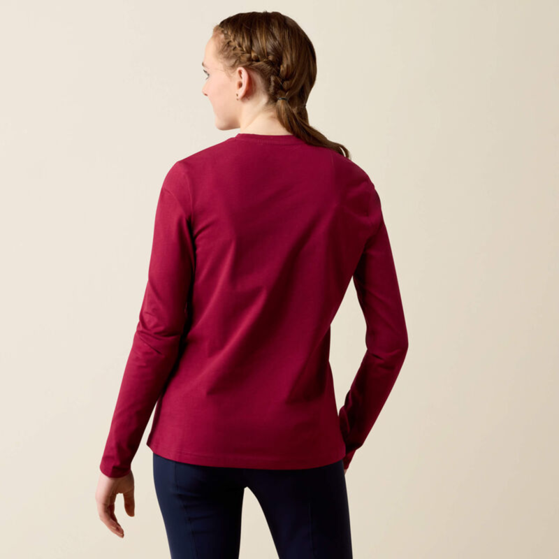 Ariat Youth Painted Dream T-Shirt - Beet Red-1