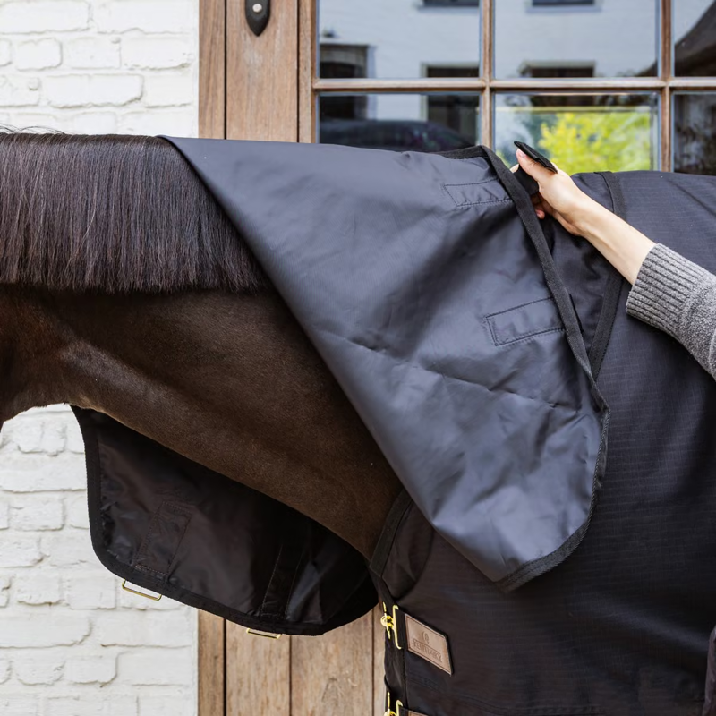 Kentucky All Weather Comfort 200g Turnout Rug Neck - Black-2