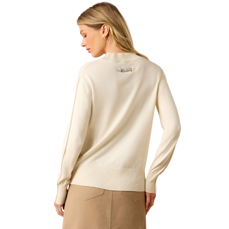 Ariat Women's Coney Sweater - Antique White-2