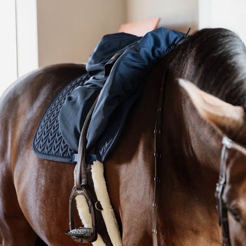 Kentucky Waterproof Dressage Saddle Cover - Navy-2