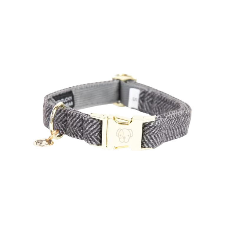 Kentucky Wool Dog Collar - Grey-2