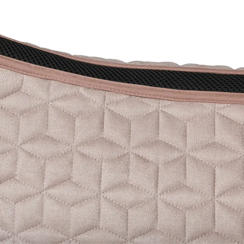 WeatherBeeta Suede Elite Air-Tec Jump Shaped Saddlepad - Rose Quartz-2