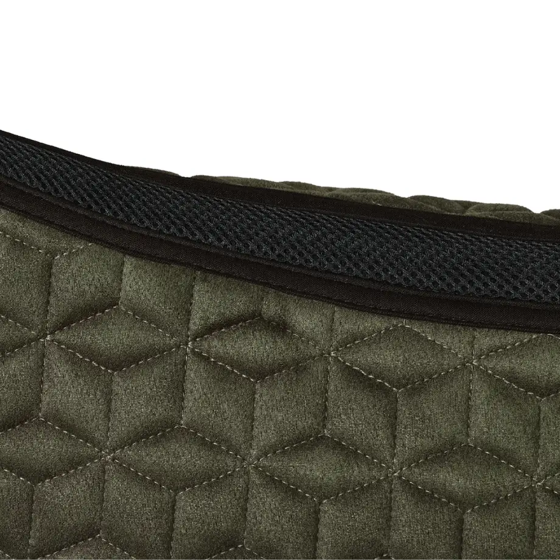 WeatherBeeta Suede Elite Air-Tec Jump Shaped Saddlepad - Olive-2