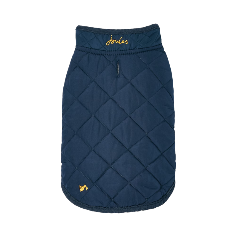 Joules Quilted Dog Coat - Navy-2