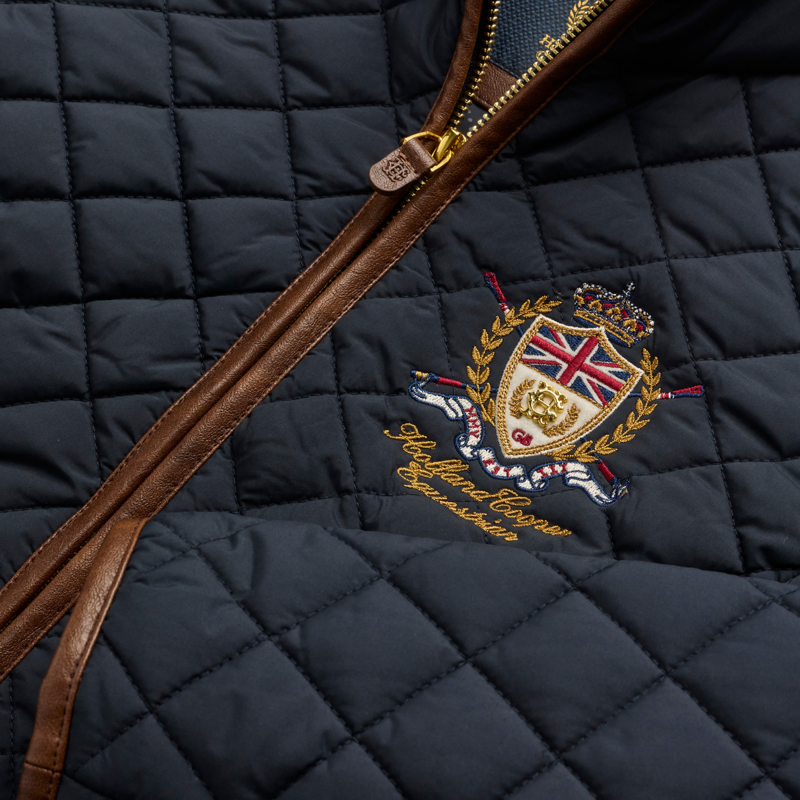 Holland Cooper Boughton Diamond Quilt Jacket - Ink Navy-7