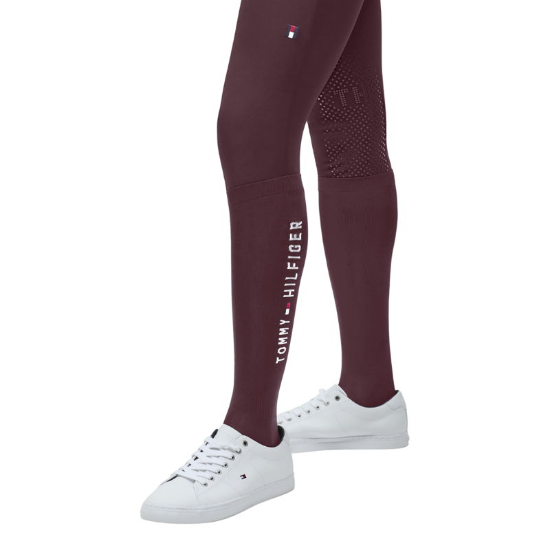 Tommy Hilfiger Clifton Riding Socks - Deep Burgundy-3