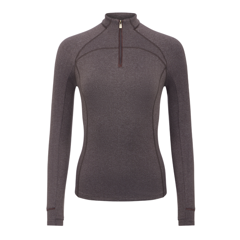 LeMieux Heritage Herringbone Base Layer - Cocoa-4