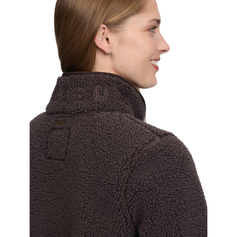 LeMieux Heritage Borg Zip Through Jacket - Cocoa-2