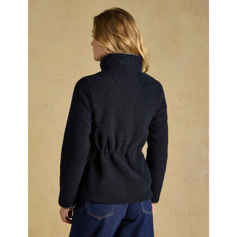 Joules Ladies Borg Heritage Full Zip - Navy-1