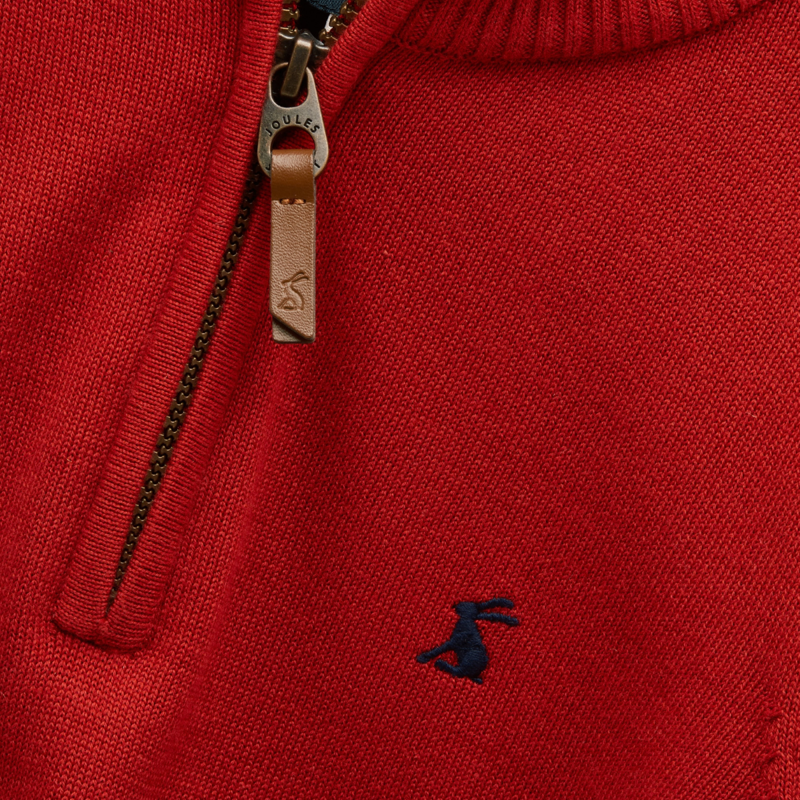 Joules Boys' Hillside 1/4 Zip - Burnt Orange-3