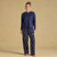 Joules Ladies Lyla Pyjamas - Navy Icons