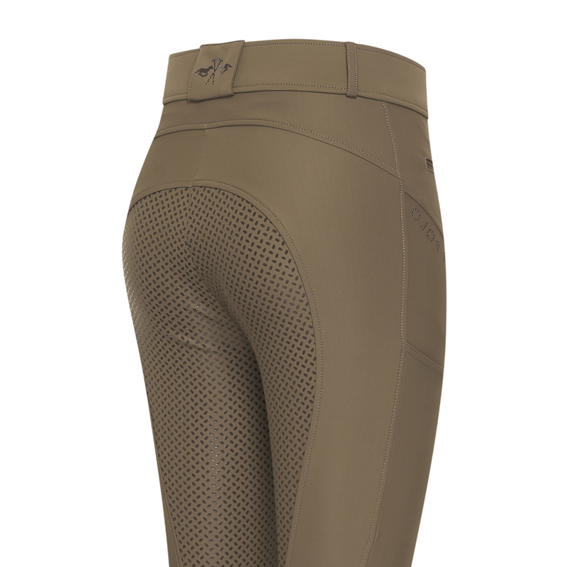 HV Polo Ladies Favourite Sporty Full Grip Breeches - Stone-2