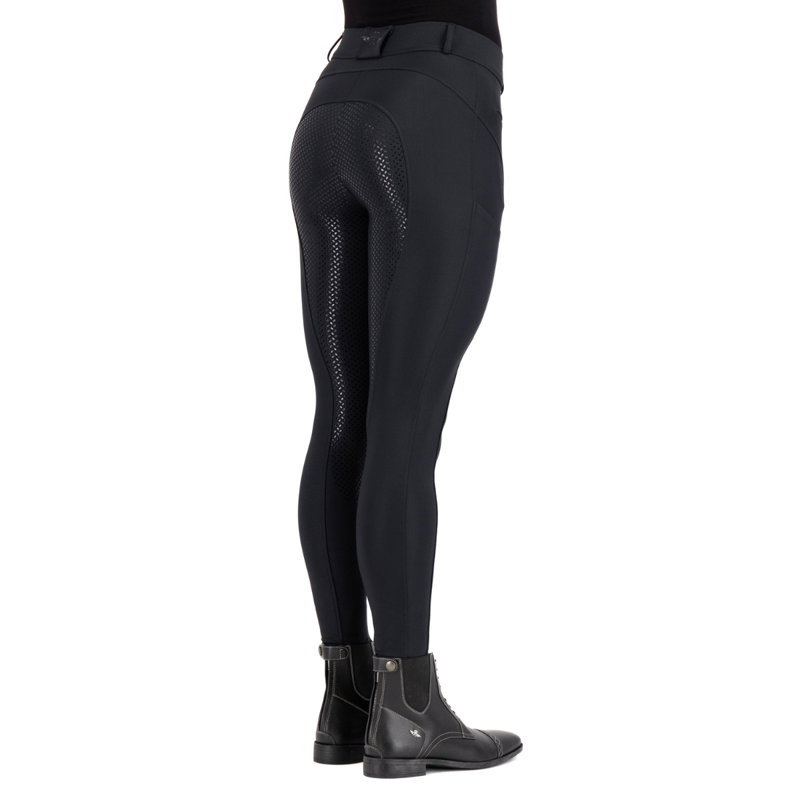 HV Polo Ladies Favourite Sporty Full Grip Breeches - Black-5