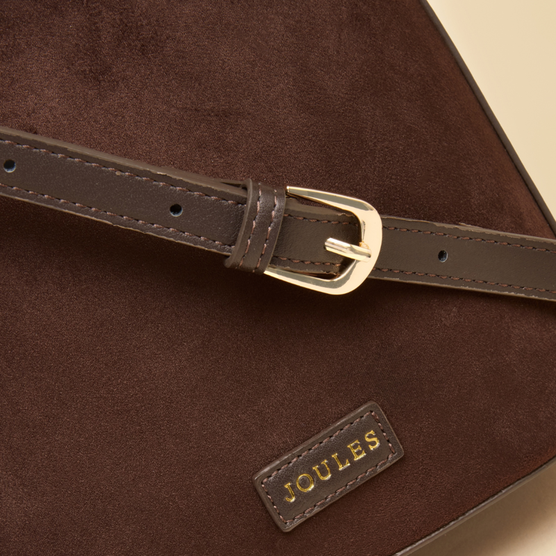 Joules Bucket Bag - Chocolate Suede-2
