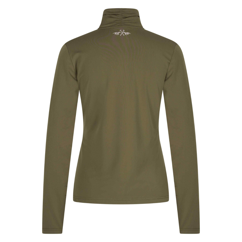 HV Polo Ladies Lumi Top - Dark Oil Green-2