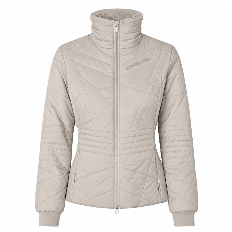 Kingsland KLAlba Ladies Padded Riding Jacket - Beige Dove-2