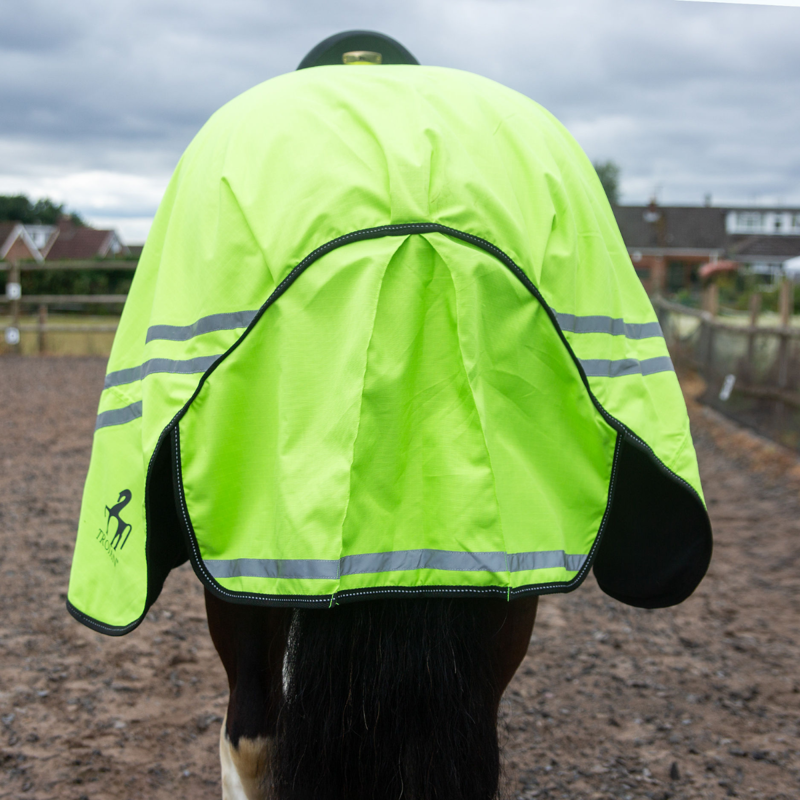 Gallop Trojan Retro Reflective Waterproof Exercise Sheet - Yellow-2