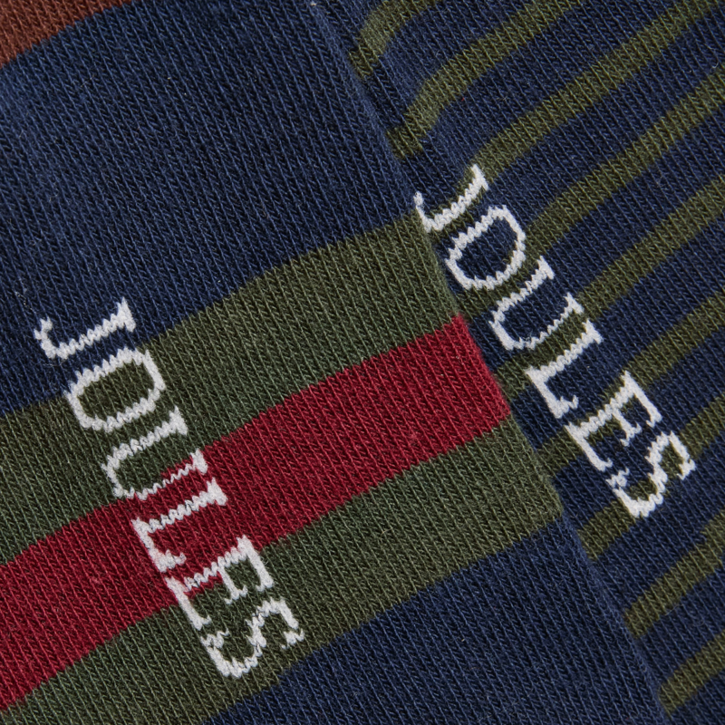 Joules Men's Kingsbury 2 Pack Socks - Green Rugby-2