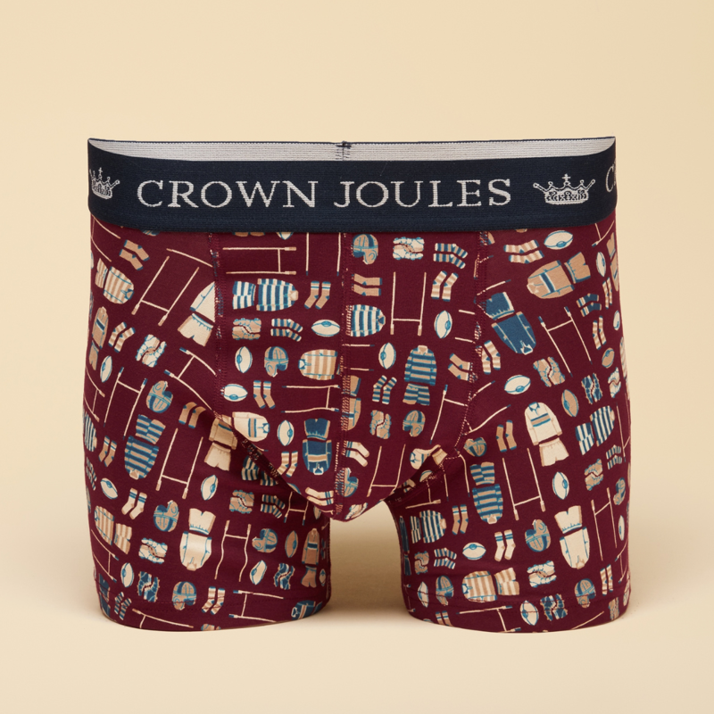 Joules Men's Crown Joules 2 Pack Boxers - Red/Green-4