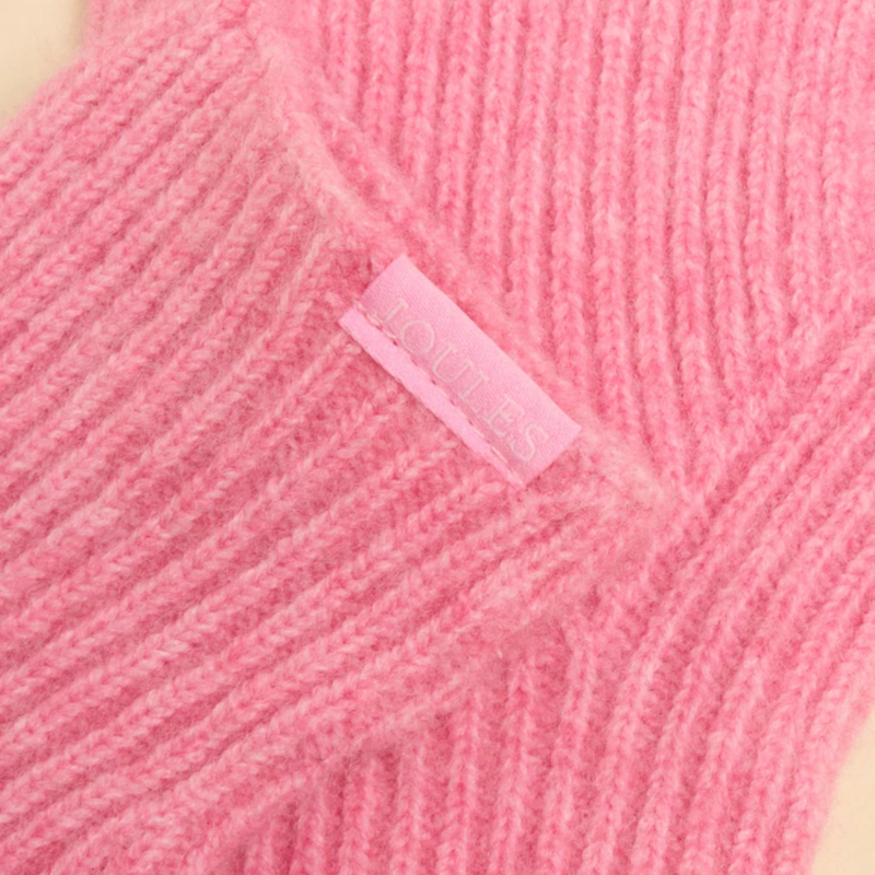 Joules Ladies Fine Knit Glove - Pink-2