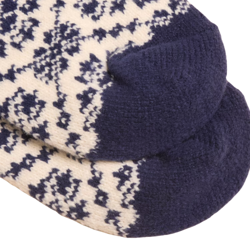 Joules Ladies Cosy Geo Socks - Navy Geo-2