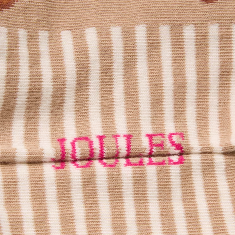 Joules Ladies Everyday 2 Pack Socks - Neutral Green Fox-2