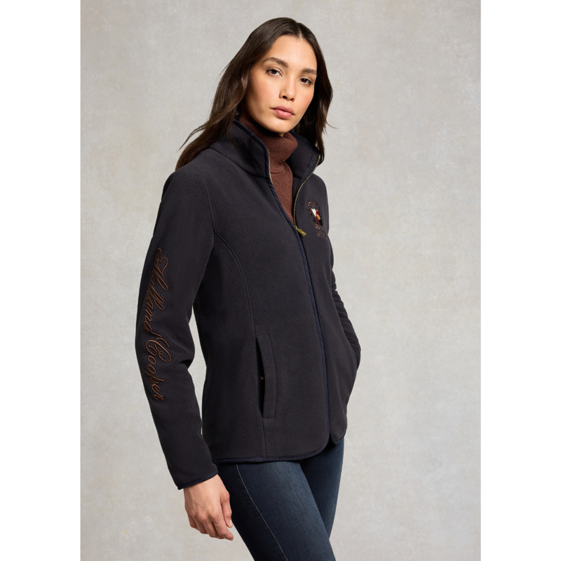 Holland Cooper Cranborne Fleece Jacket - Ink Navy-3
