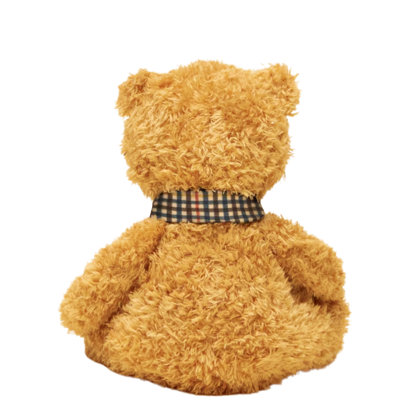 Joules Traditional Bear with Henson Check Scarf-2
